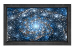 Evren İncileri Tablosu Siyah Ahşap - 100x150