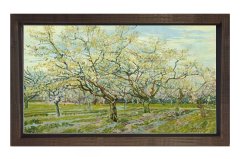 Vincent Van Gogh Tablosu Kahverengi Ahşap Çerçeve - 50x70