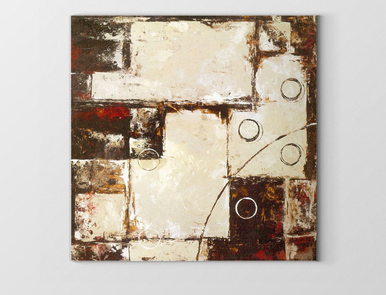 Soyut Reprodüksiyon Tablosu Çerçevesiz - 40x40