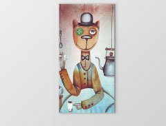 Kedi Tablosu Çerçevesiz - 100x200