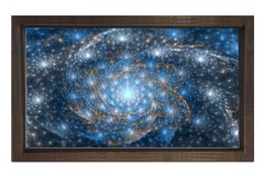 Evren İncileri Tablosu Kahverengi Ahşap - 40x60