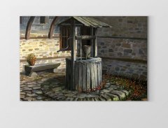 Köy Kuyusu Tablosu Çerçevesiz - 40x60
