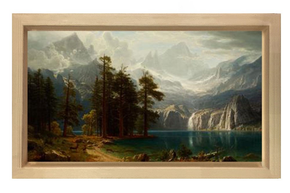 Avozosky Manzara Tablosu Naturel Ahşap - 50x70