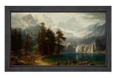 Avozosky Manzara Tablosu Siyah Ahşap - 100x150