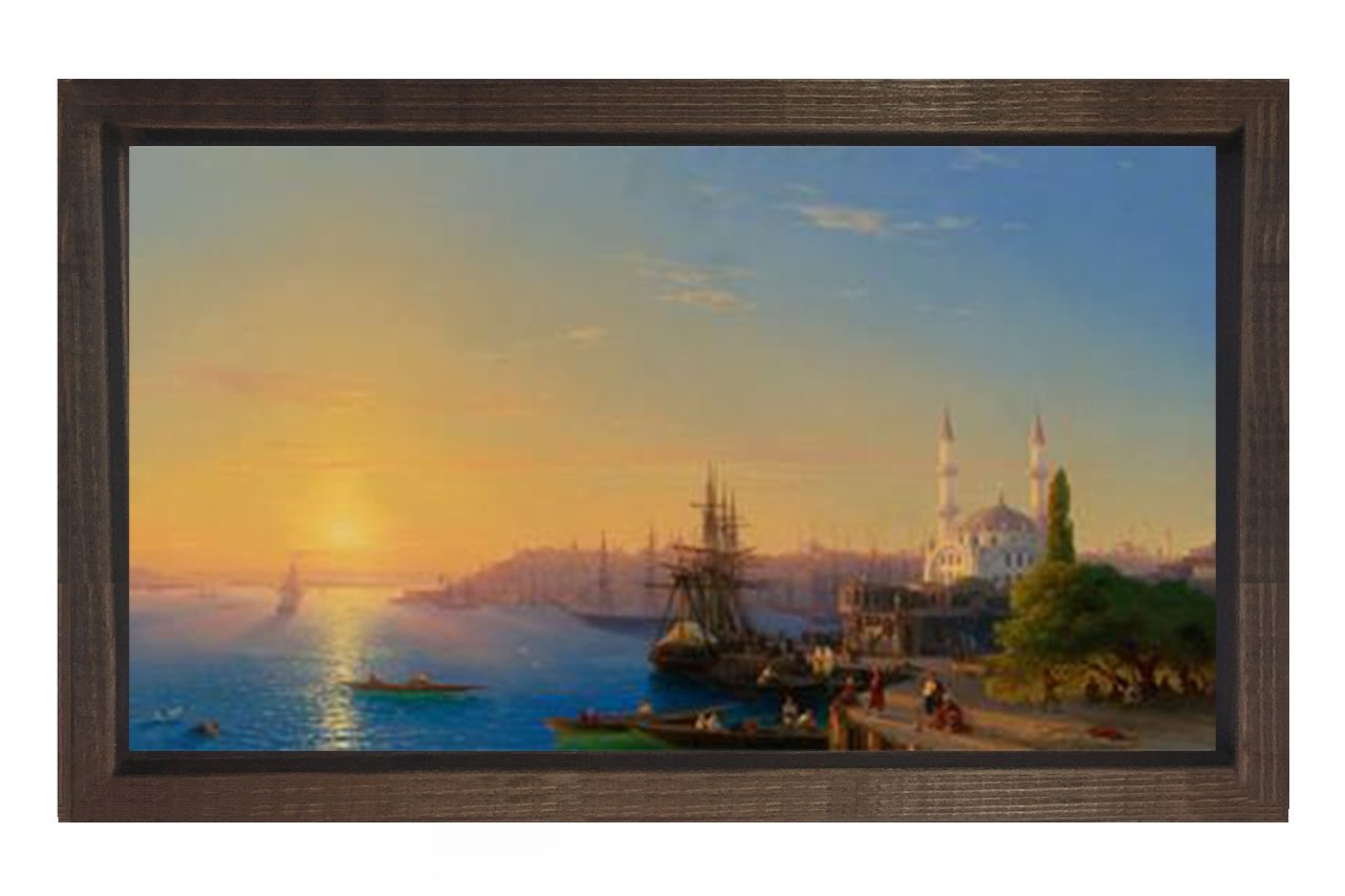 İvan Avaszky Kahverengi Ahşap Çerçeve - 100x150