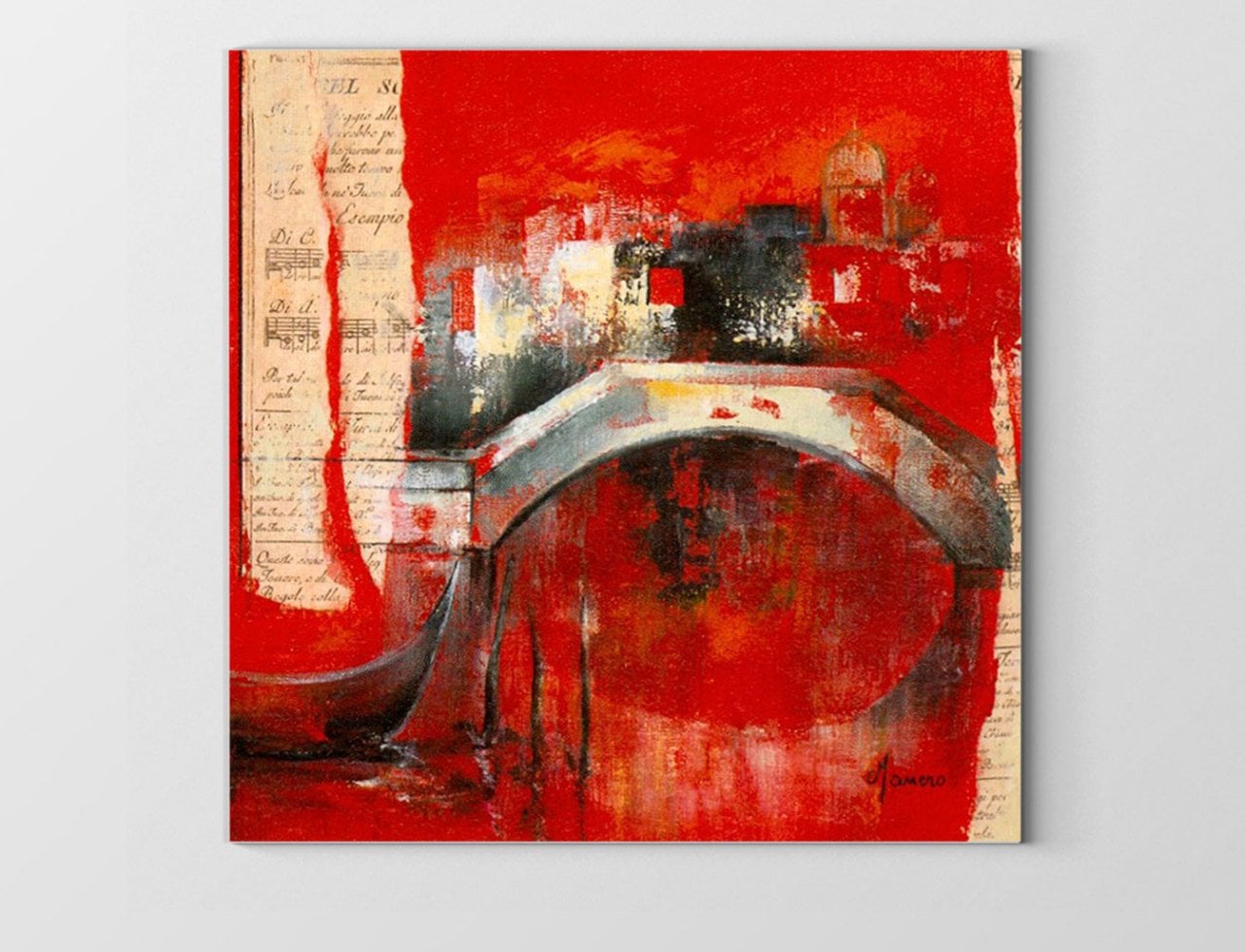 Soyut Reprodüksiyon Tablosu Çerçevesiz - 40x40