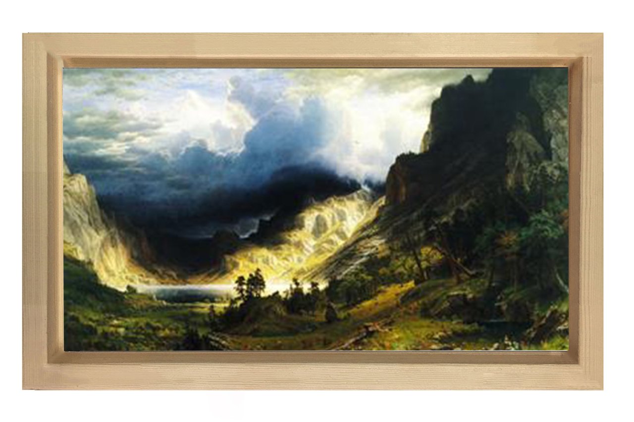 Manzara Reprodüksiyon Tablosu Naturel Ahşap Çerçeve - 50x70