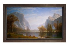 Avozosky Manzara  Tablosu Kahverengi Ahşap - 100x150