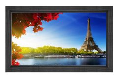 Eiffel Kulesi Paris Tablosu Siyah Ahşap Çerçeve - 40x60