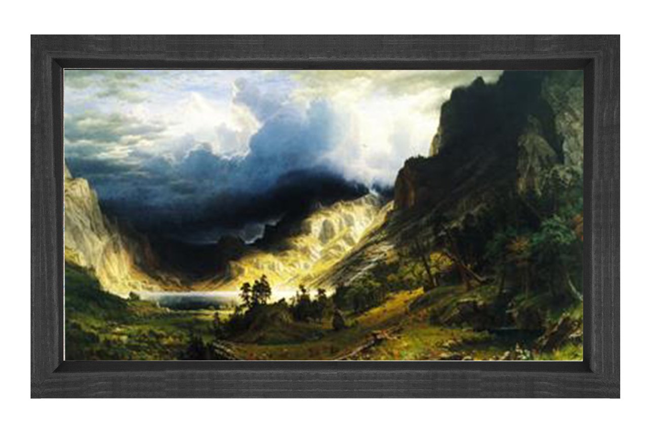 Manzara Reprodüksiyon Tablosu Siyah Ahşap Çerçeve - 40x60