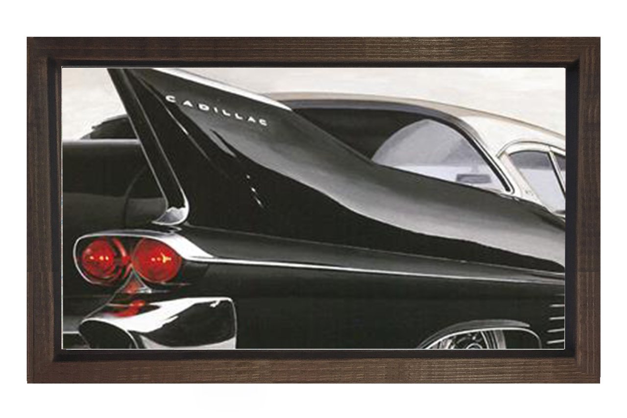 Cadillac Tablosu Kahverengi Ahşap - 50x70