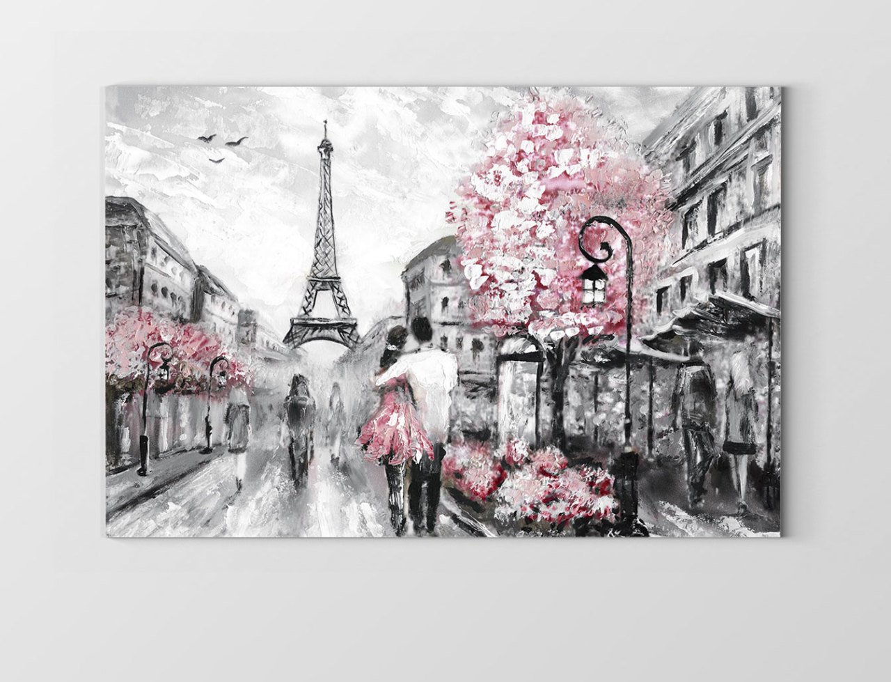Eiffel  Kulesi Vektörel Tablosu Çerçevesiz - 100x150