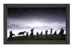 Yüzük Kardeşliği Tablosu Siyah Ahşap Çerçeve - 100x200
