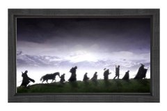 Yüzük Kardeşliği Tablosu Siyah Ahşap Çerçeve - 45x30