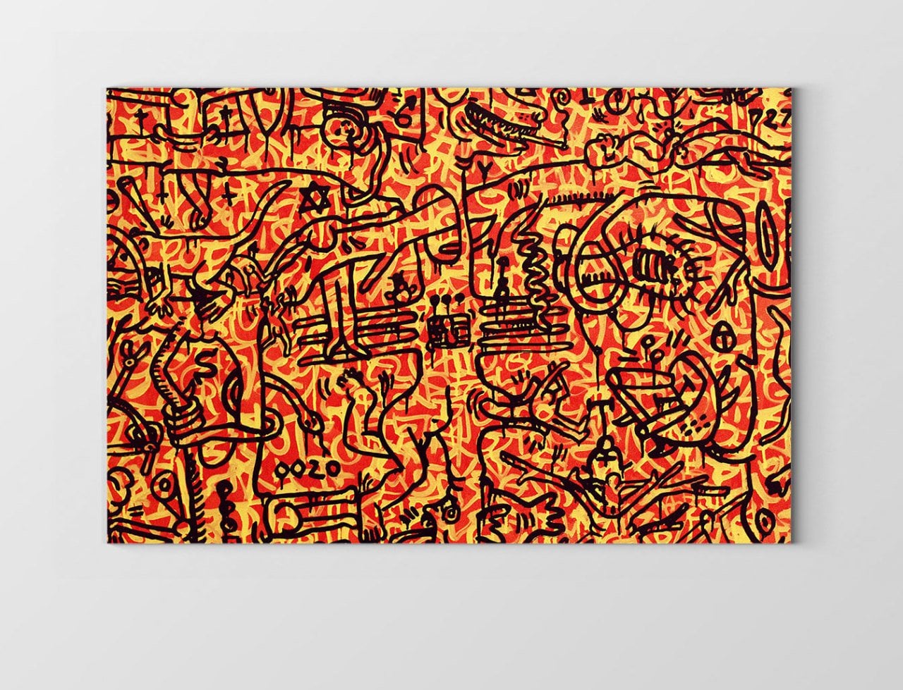 Soyut simgeler Tablosu Çerçevesiz - 40x60