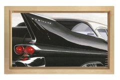 Cadillac Tablosu Naturel Ahşap - 45x30