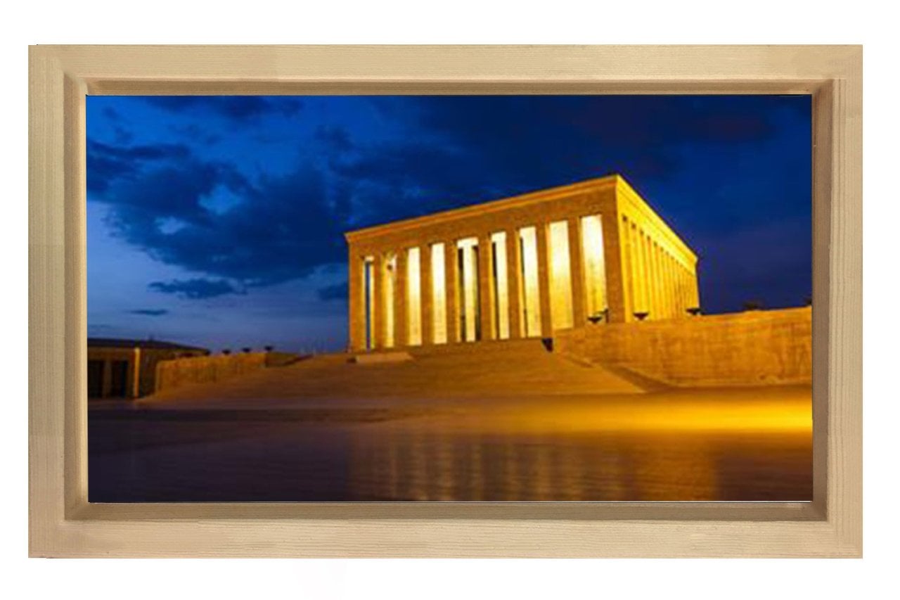 Anıtkabir Tablosu Naturel Ahşap - 100x200