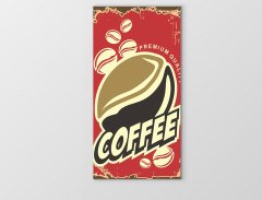 Kahve Coffee Vintege Afişi Tablosu Çerçevesiz - 45x30