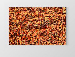 Soyut simgeler Tablosu Çerçevesiz - 50x70
