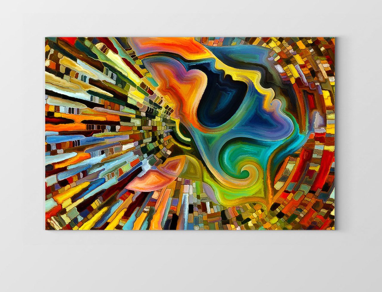 Soyut Reprodüksiyon Tablosu Çerçevesiz - 50x70