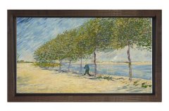 Vincent Van Gogh Tablosu Kahverengi Ahşap Çerçeve - 100x150