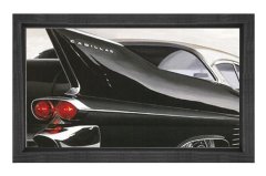 Cadillac Tablosu Siyah Ahşap - 50x90