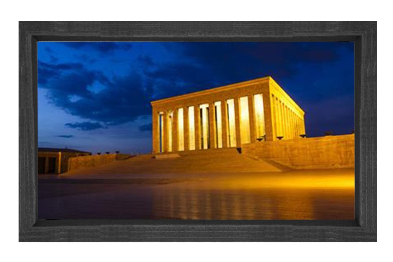 Anıtkabir Tablosu Siyah Ahşap - 40x60