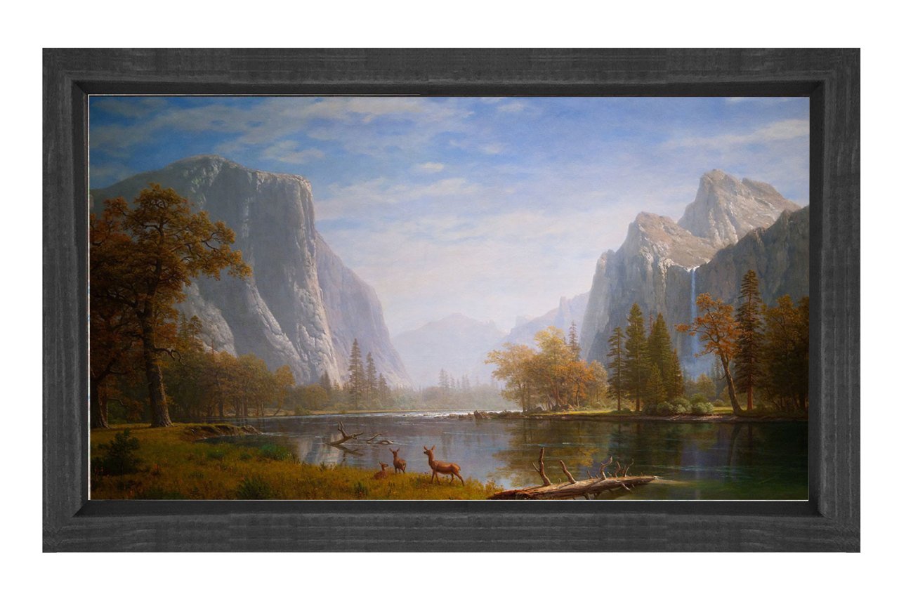 Avozosky Manzara  Tablosu Siyah Ahşap - 70x100