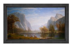 Avozosky Manzara  Tablosu Siyah Ahşap - 70x100