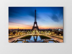 Eiffel  Kulesi Paris Tablosu Çerçevesiz - 40x60