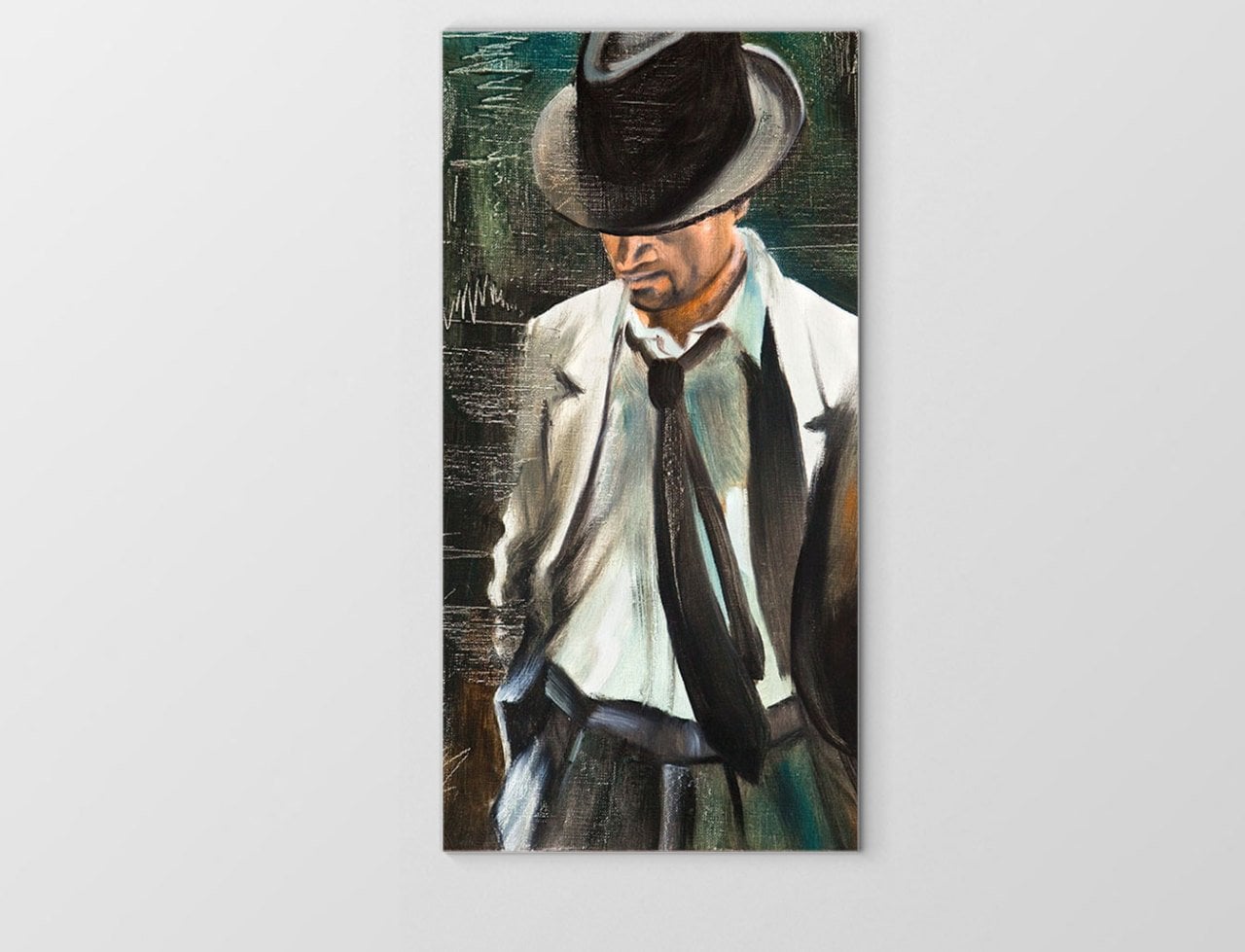 Karizmatik Adam Tablosu Çerçevesiz - 40x60