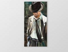 Karizmatik Adam Tablosu Çerçevesiz - 40x60