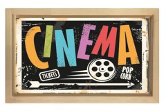 Cinema Tablosu Naturel Ahşap Çerçeve - 70x100