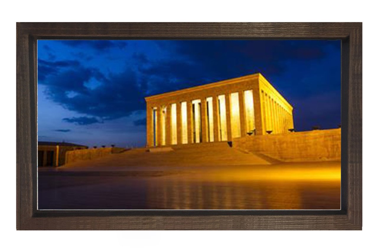 Anıtkabir Tablosu Kahverengi Ahşap - 100x150