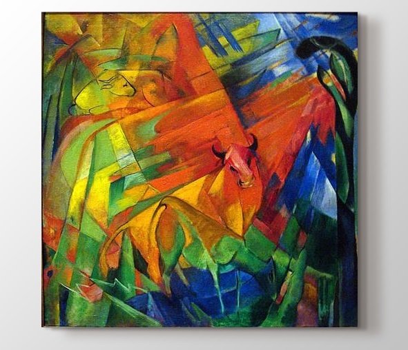 Soyut Reprodüksiyon Tablosu Çerçevesiz - 60x60