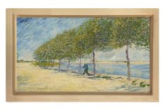 Vincent Van Gogh Tablosu Naturel Ahşap Çerçeve - 50x70
