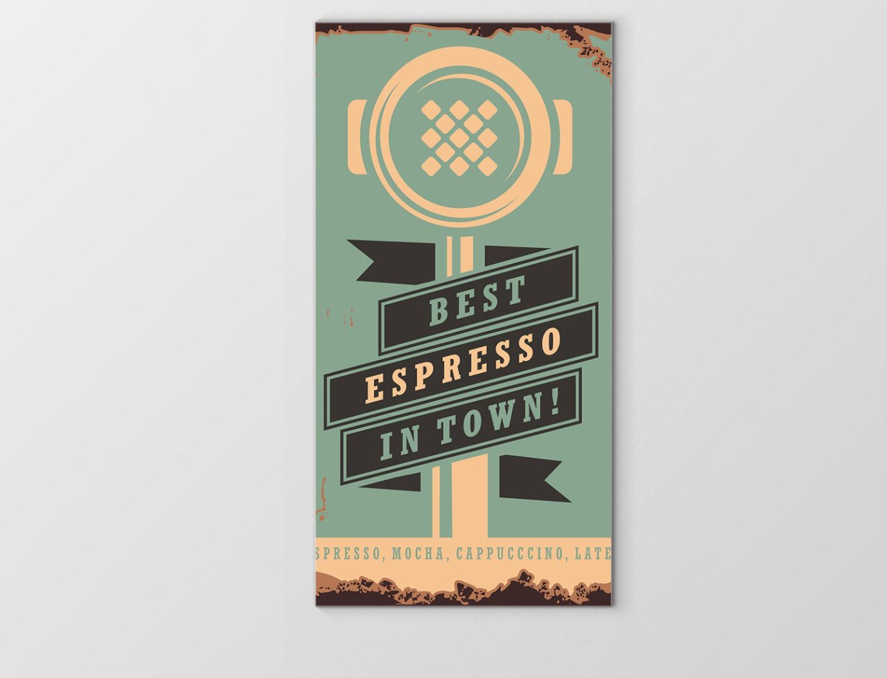 En iyi Espresso  Tablosu Çerçevesiz - 100x150