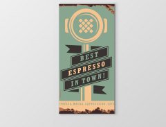 En iyi Espresso  Tablosu Çerçevesiz - 100x150