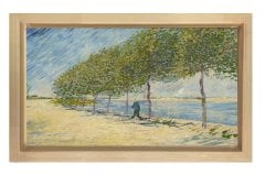 Vincent Van Gogh Tablosu Naturel Ahşap Çerçeve - 70x100