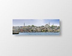 İstanbul Manzarası Tablosu Çerçevesiz - 90x30