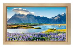 Doğa manzarası Naturel Ahşap Çerçeve - 100x150