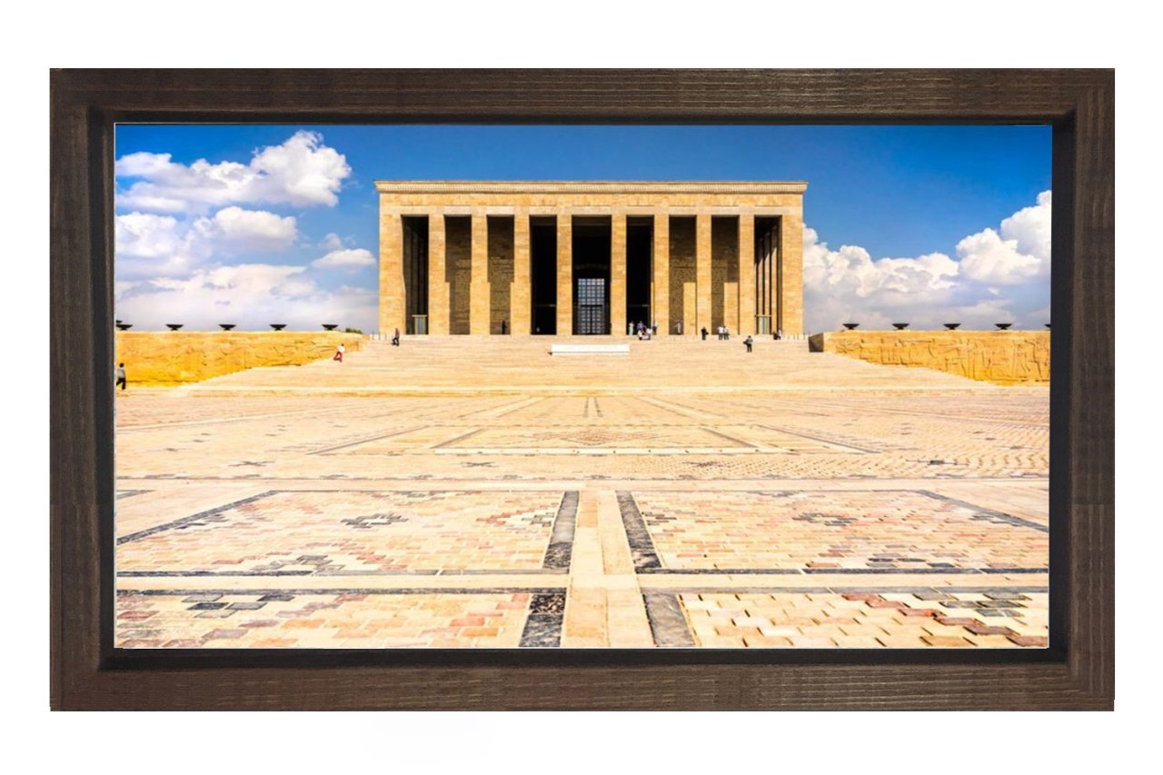 Anıtkabir Tablosu Kahverengi Ahşap - 100x150