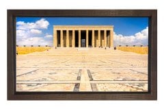 Anıtkabir Tablosu Kahverengi Ahşap - 100x200