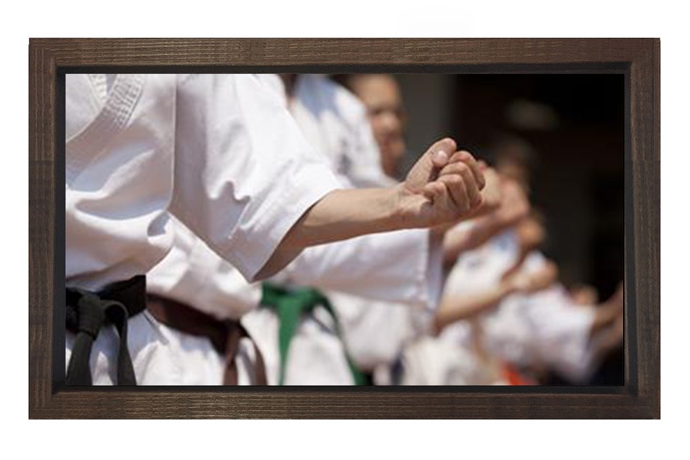 Kareteciler Tablosu Kahverengi Ahşap Çerçeve - 100x150