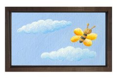 Arı Tablosu Kahverengi Ahşap - 70x100