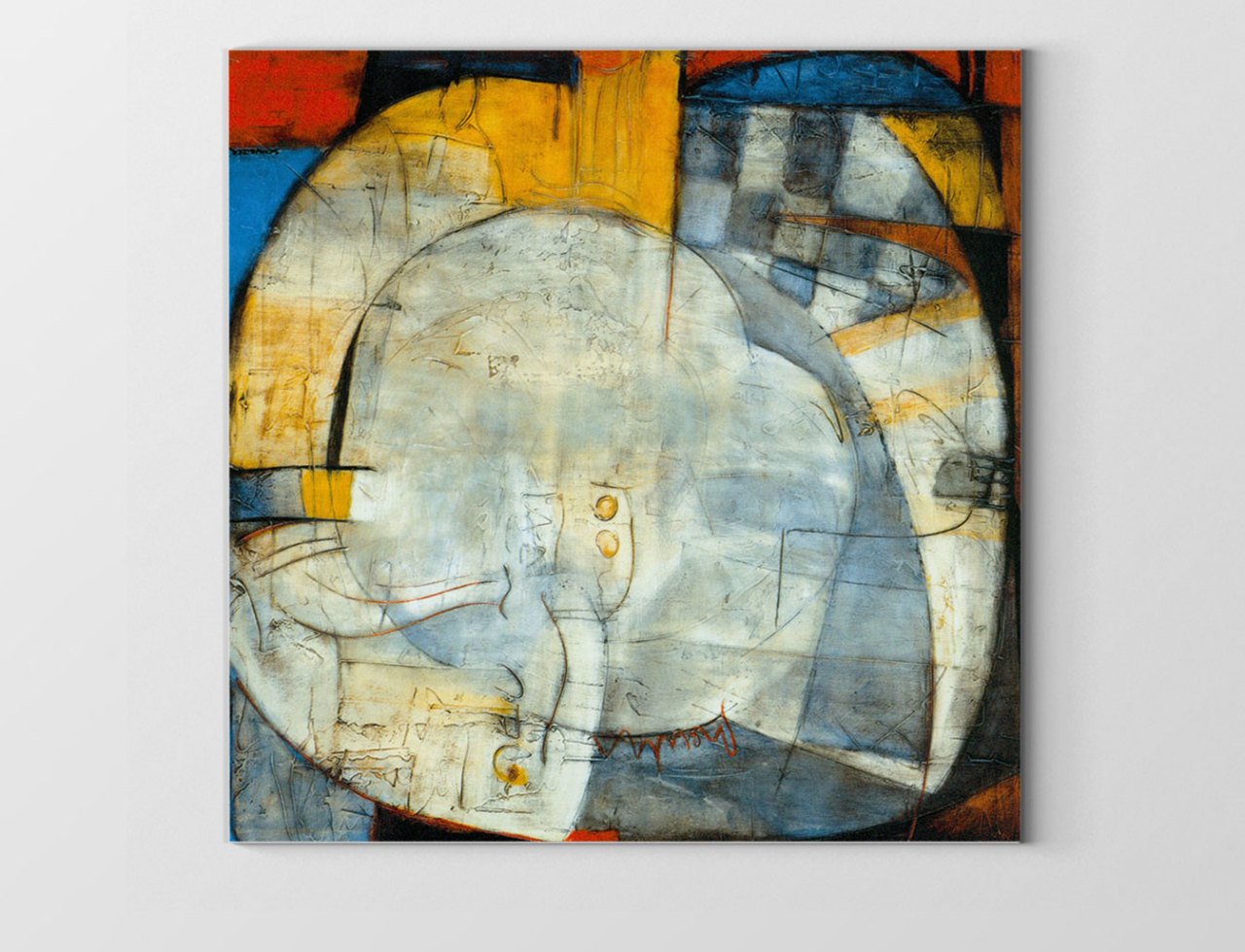 Soyut Reprodüksiyona Tablosu Çerçevesiz - 50x50