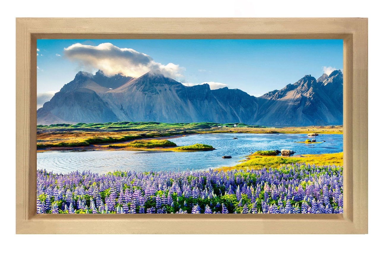 Doğa manzarası Naturel Ahşap Çerçeve - 70x100