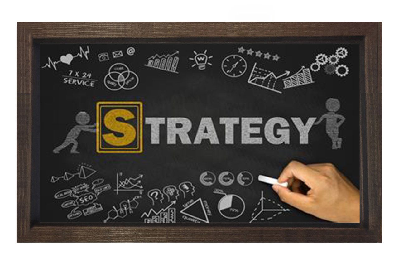 Strateji Tablosu Kahverengi Ahşap Çerçeve - 70x100