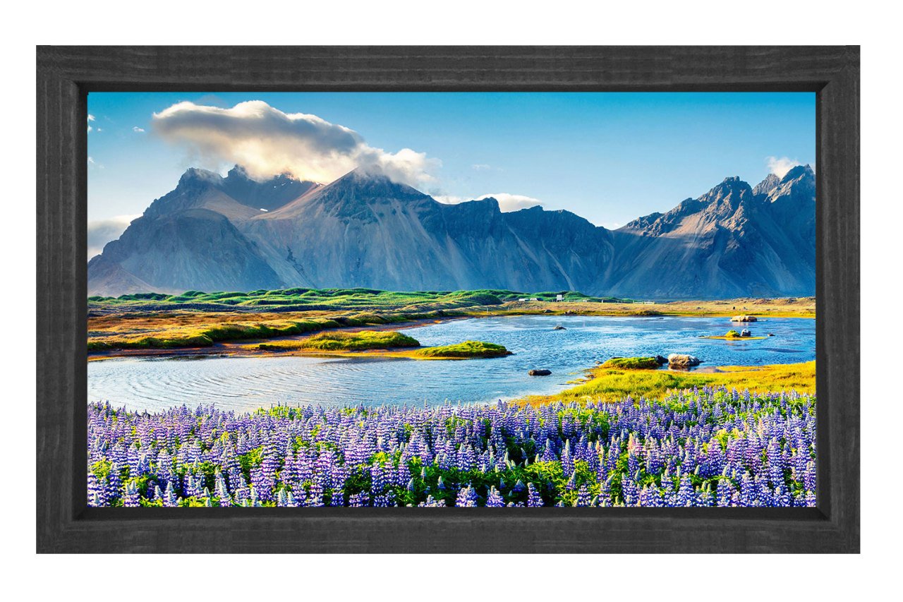 Doğa manzarası Siyah Ahşap Çerçeve - 100x200