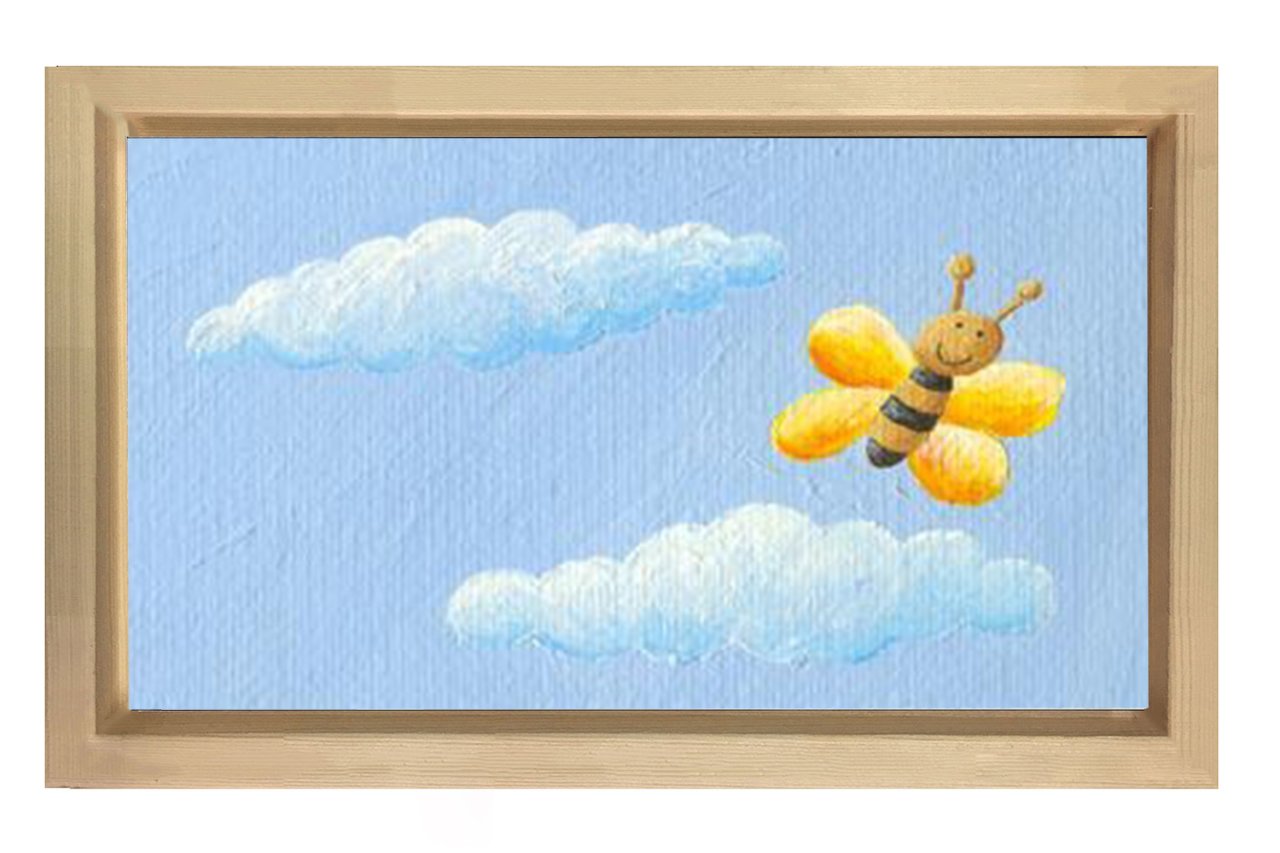 Arı Tablosu Naturel Ahşap - 45x30
